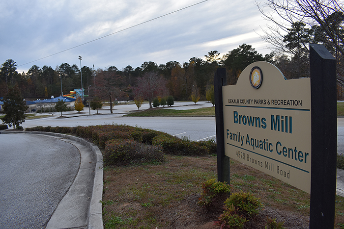 Browns Mill Park Entrance Sign