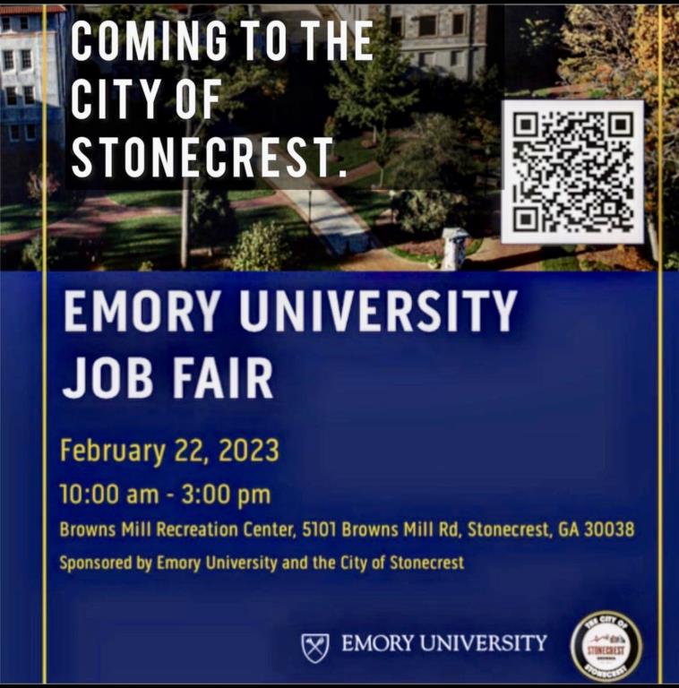 City of Stonecrest Partners with Emory University to Host a Career Fair