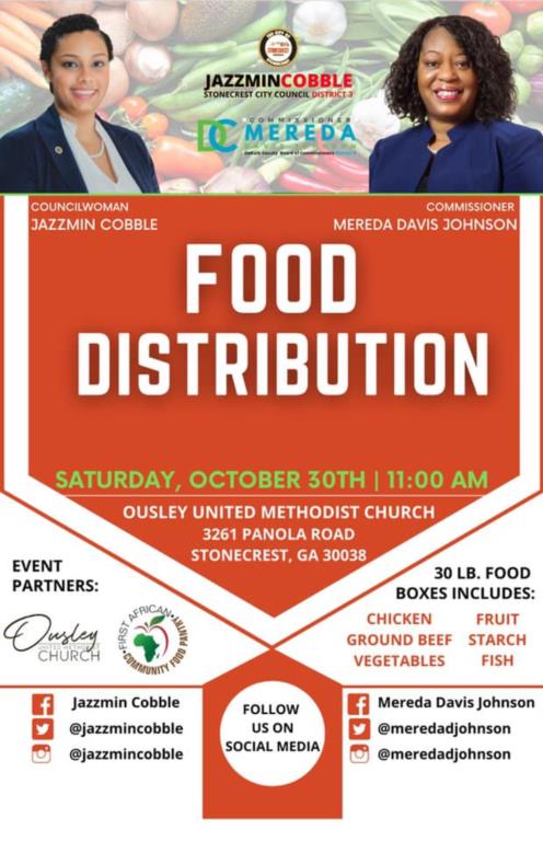 food-distribution-flyer-for-Stonecrest-residents-on-October-30-th-2021