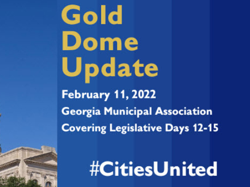 GMA's Gold Dome Update - Newsletter