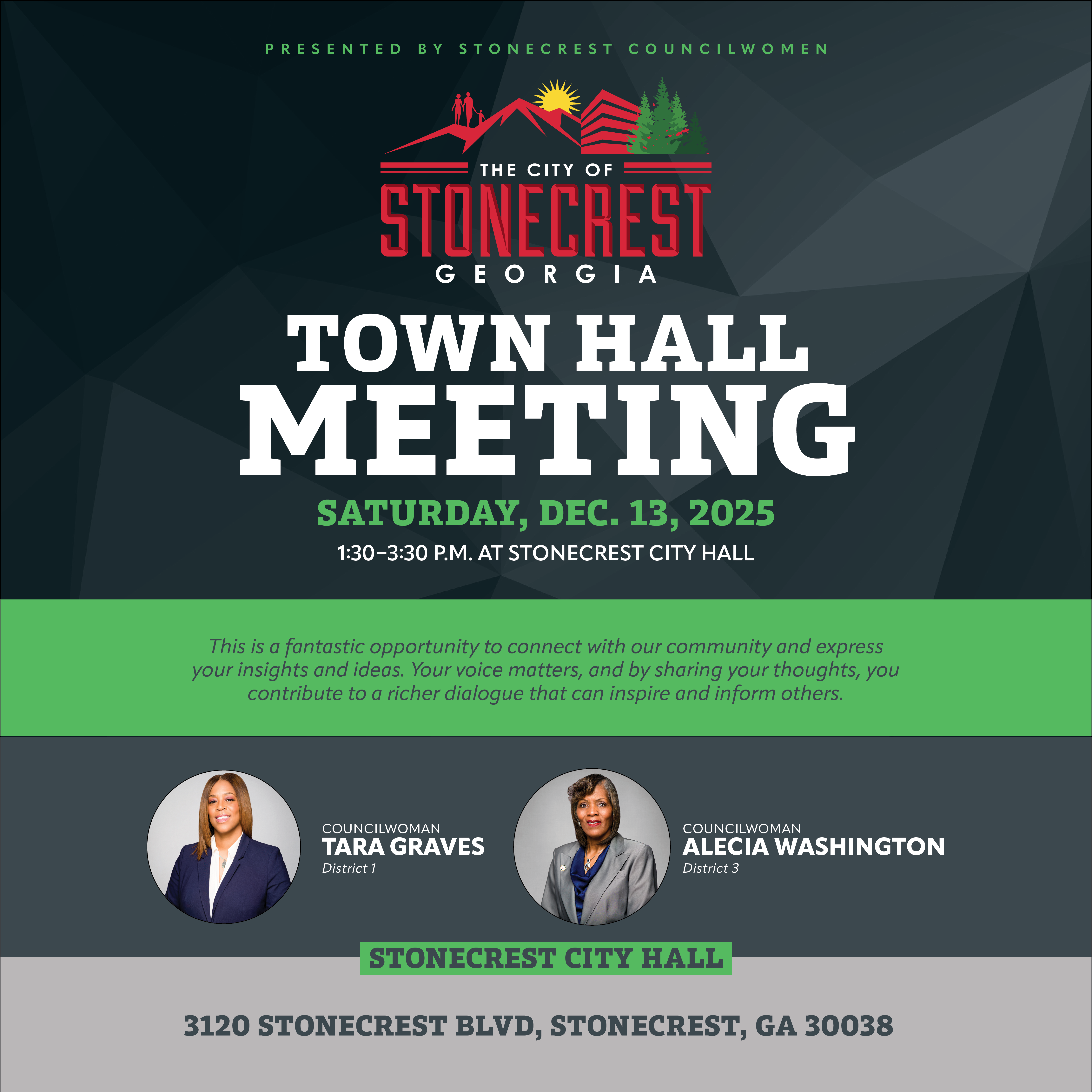 D1 and D3 Town Hall Dec. 13 2025