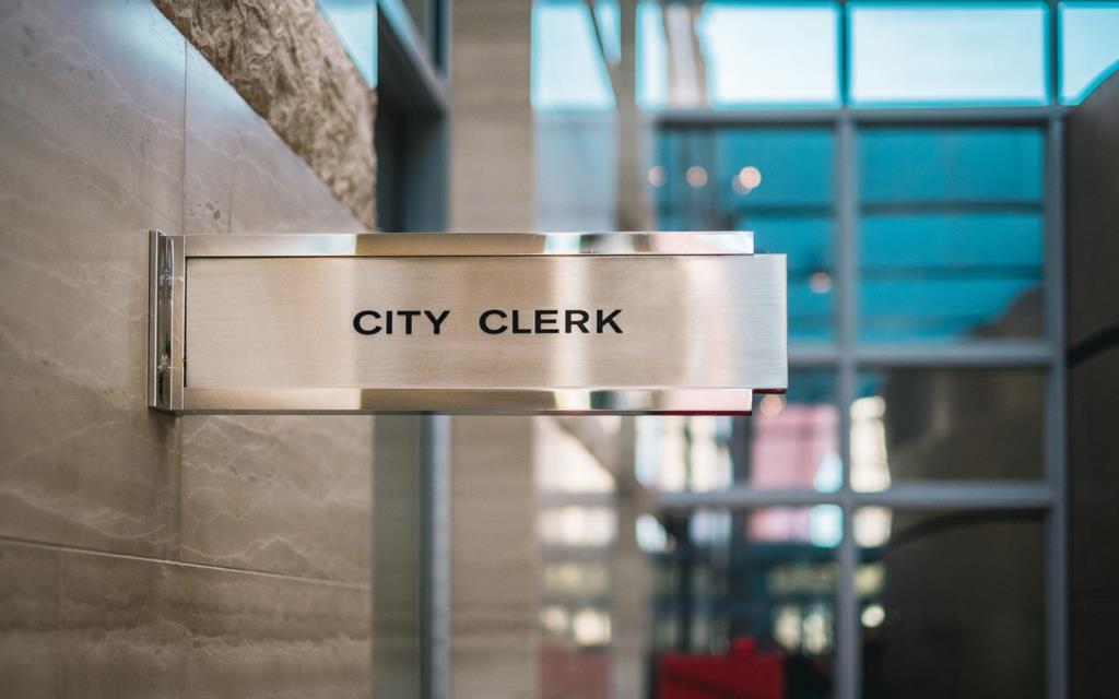 City Clerk Sign