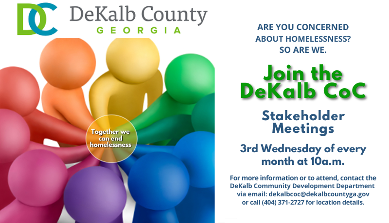 City of Stonecrest website image - Dekalb Homelessness CoC Meetings