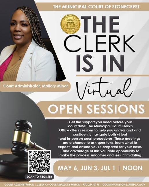 The Clerk is in Virtual Open Sessions