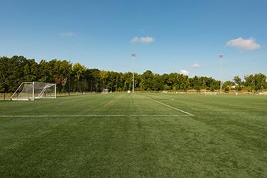 One of the soccer fields that will receive new lighting
